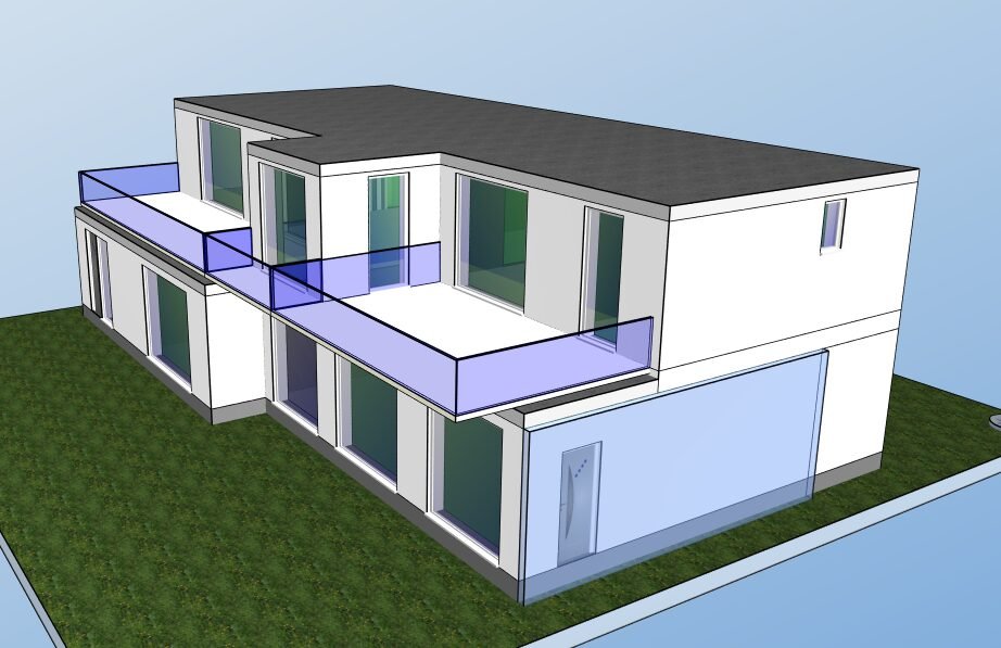 CAD-Modell der Immobilie