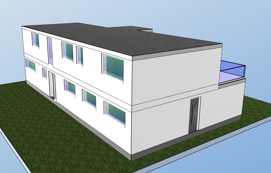 CAD-Modell der Immobilie