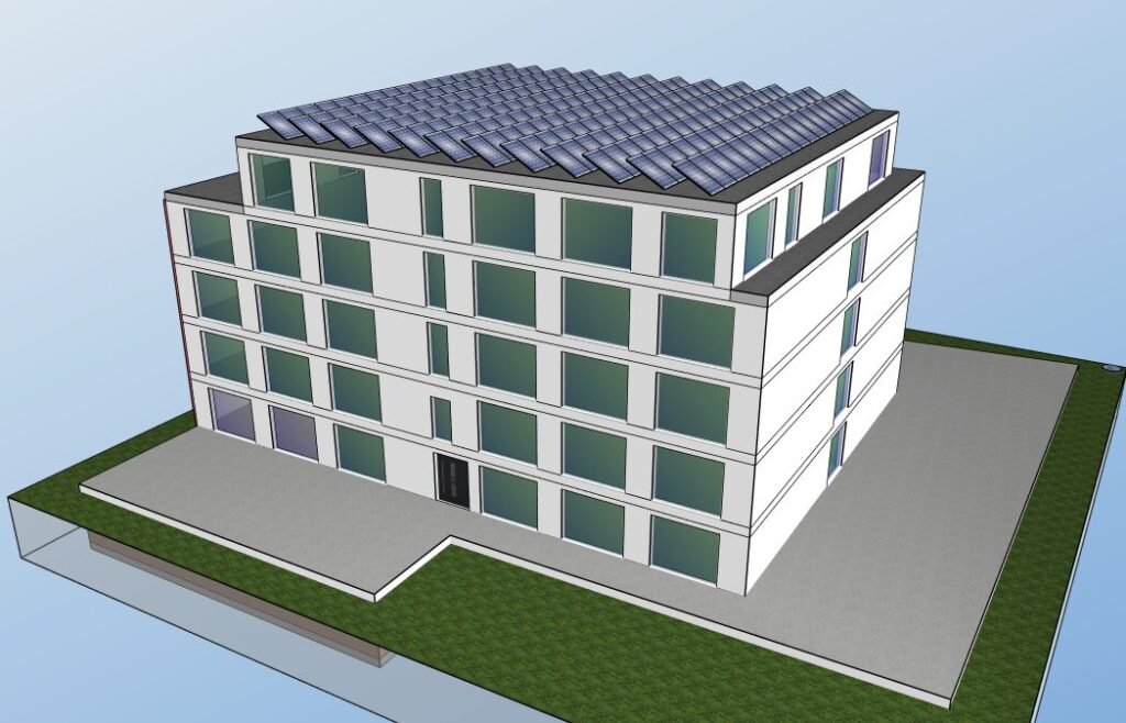 CAD-Modell der Immobilie